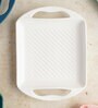 White Square- Small White Ceramic Baking Tray