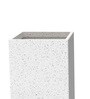 White Square Shaped Marble Polymer Floor Planter