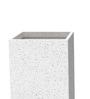 White Square Shaped Marble Polymer Floor Planter