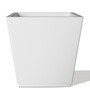 White Square Shaped Polymer Floor Planter