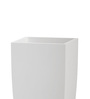 White Square Shaped Polymer Floor Planter
