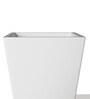 White Square Shaped Polymer Floor Planter