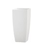 White Square Shaped Polymer Floor Planter