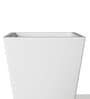 White Square Shaped Polymer Floor Planter