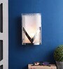 Bling White Metal Flush Mount Wall Light