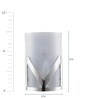 Bling White Metal Flush Mount Wall Light
