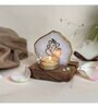 White Stone Figurine Tea light Holder