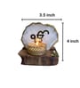 White Stone Figurine Tea light Holder