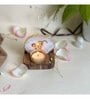 White Stone Figurine Tea light Holder