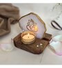 White Stone Figurine Tea light Holder