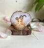 White Stone Figurine Tea light Holder