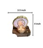 White Stone Figurine Tea light Holder