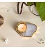 White Stone Tealight Holder