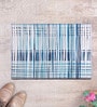 White Striped Rubber 24x16 Inches Anti Skid Door Mat