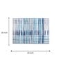 White Striped Rubber 24x16 Inches Anti Skid Door Mat
