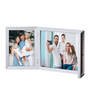 White Synthetic Wood Table Photo Frame