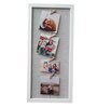 White Synthetic Wood Rectangular Shape Clip Photo Frames