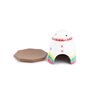 White Terracota Handpainted Incense Stick Holder