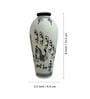White Terracotta Handpainted Warli Tapered Shaped Vase