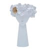 White Tiara White Resin Table Vase