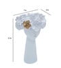 White Tiara White Resin Table Vase