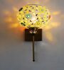 White Tipni Colourful Glass Crystal Wall light