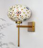 White Tipni Colourful Glass Crystal Wall light
