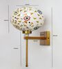 White Tipni Colourful Glass Crystal Wall light