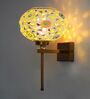 White Tipni Colourful Glass Crystal Wall light