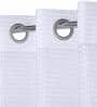 White Tissue Sheer 5 Feet Eyelet Curtain (Set of 2)