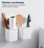 White Toothbrush Holders