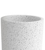 White TPC Marble Round 18 Inches Planter