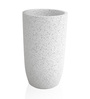 White TPC Marble Round 24Inches Planter