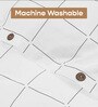 White Geometric 100% Cotton Duvet Cover