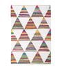 White Traditional Hand Woven 6 Ft X 4 Ft  Dhurrie