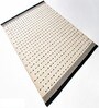 White Traditional Wool And Silk And Cotton 8X6 Feet Hand Woven Carpet