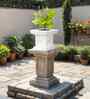 White TULISI Square Shaped 1 Planter