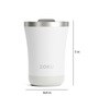3 in 1 350ml White Stainless Steel Sipper