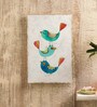 White Tweeting Birds Digital Printed Marble Wall Plate