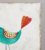 White Tweeting Birds Digital Printed Marble Wall Plate