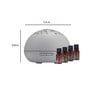 White Ultrasonic Aroma Diffuser & Humidifier with 4 Assorted fragrance Oils