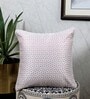 White Velvet Abstract 16x16 inches Cushion Covers (1 Pc)