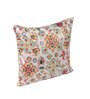 White Velvet Floral 16x16 inches Cushion Covers (Pack of 2)