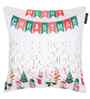 White Velvet Tradiional 16X16 Inches Cushion Covers (Pack of 5)