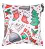 White Velvet Tradiional 16X16 Inches Cushion Covers (Pack of 5)