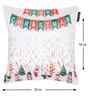 White Velvet Tradiional 16X16 Inches Cushion Covers (Pack of 5)