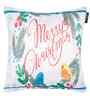 White Velvet Tradiional 16X16 Inches Cushion Covers (Pack of 5)