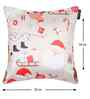 White Velvet Tradiional 16X16 Inches Cushion Covers (Pack of 5)