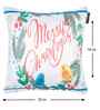 White Velvet Tradiional 16X16 Inches Cushion Covers (Pack of 5)