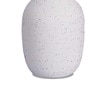 White Vertical Channel Tufting Ceramic Amphora Shaped Vase